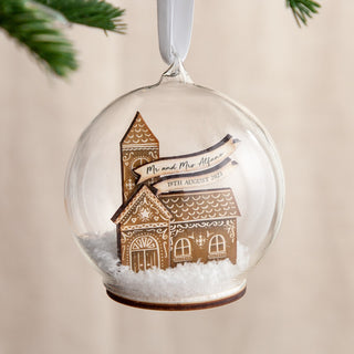 Gingerbread Church Bauble