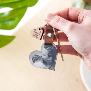 Heart Shaped Photo Memory Keyring