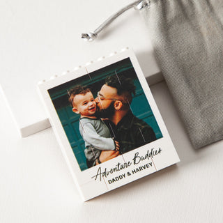 Personalised Father's Day Building Block Photo Print