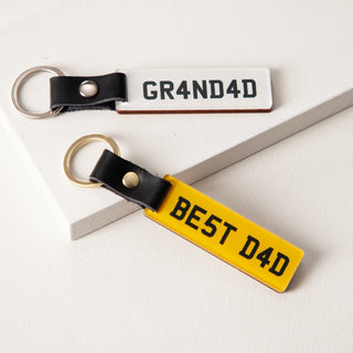 Personalised Number Plate Keyring