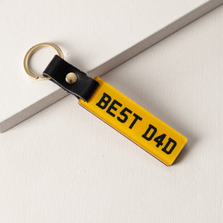 Personalised Number Plate Keyring