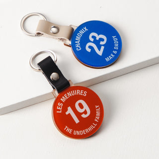 Ski Piste Marker Keyring