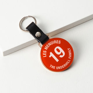 Ski Piste Marker Keyring