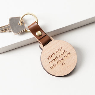 Daddy Bear Engraved Wooden Keyring