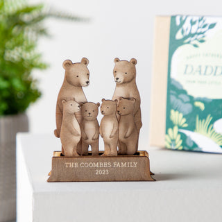 Family of Bears Wooden Keepsake