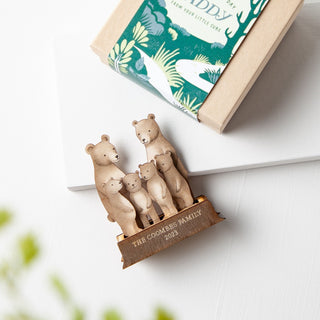 Family of Bears Wooden Keepsake