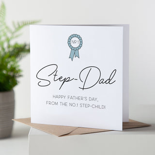 No.1 Rosette Father's Day Card