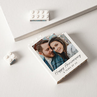 Personalised Photo Building Block Anniversary Gift