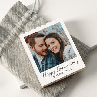 Personalised Photo Building Block Anniversary Gift