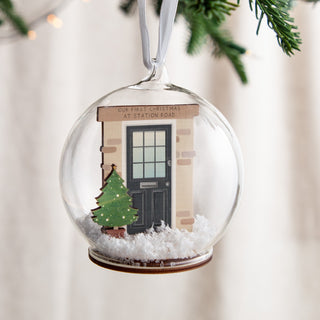 Personalised Layered Front Door Christmas Bauble