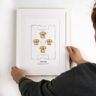 Personalised Family Football Team Print