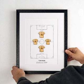 Personalised Family Football Team Print