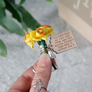 Personalised Forever Daffodils Keepsake