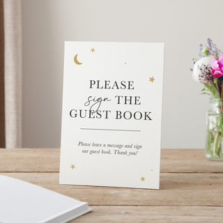 Moon & Stars Baby Shower Guest Book