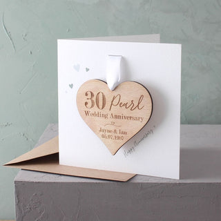 Anniversary Keepsake Heart Card