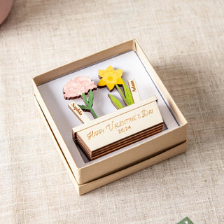 Couple's Birth Flower Mini Keepsake Gift