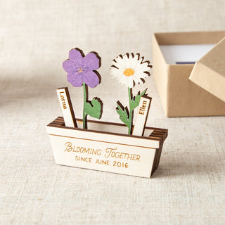 Couple's Birth Flower Mini Keepsake Gift