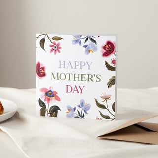 Illustrated Florals Personalised Mother's Day Card