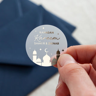 Starry Sky Ramadan & Eid Celebration Foiled Stickers