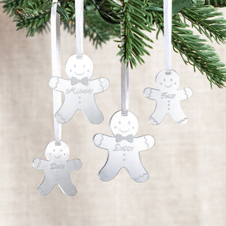 Set of Gingerbread Family Christmas Decorations