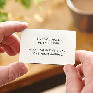 Personalised Photo Valentine's Day Wallet Card