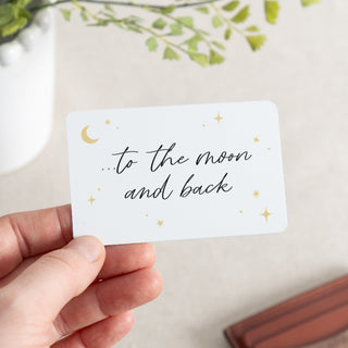 To The Moon and Back Wallet Card Keepsake