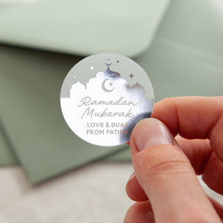 Mosque Silhouette Ramadan & Eid Celebration Foiled Stickers