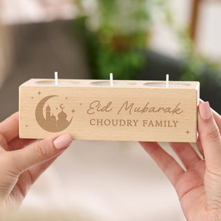 Crescent Moon Silhouette Ramadan & Eid Celebration Candle Holder