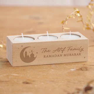 Crescent Moon Silhouette Ramadan & Eid Celebration Candle Holder