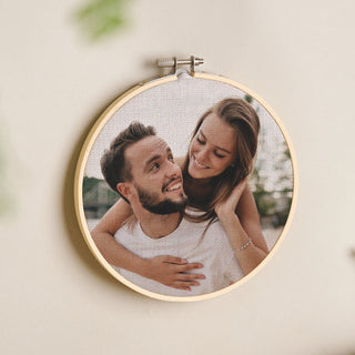 Custom Photo Cotton Anniversary Hoop