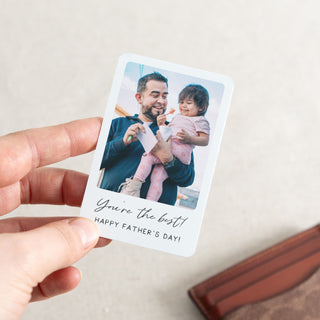 Personalised Father's Day Photo & Message Wallet Card