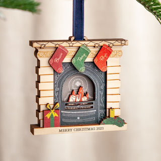 Personalised Christmas Fireplace Decoration