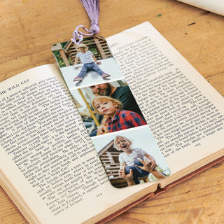 Personalised Father's Day 3 Photo Bookmark