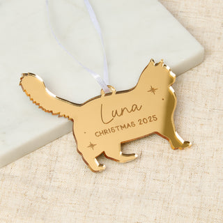 Cat Silhouette Christmas Decoration