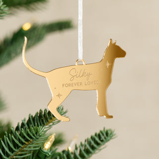 Cat Silhouette Christmas Decoration