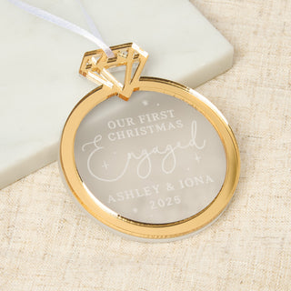 Engagement Ring Christmas Hanging Decoration