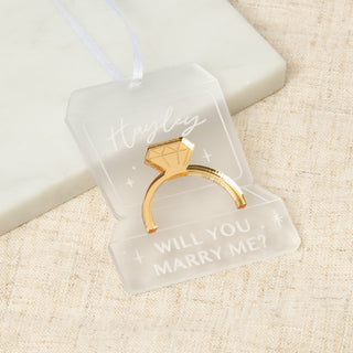 Engagement Ring Christmas Proposal Decoration