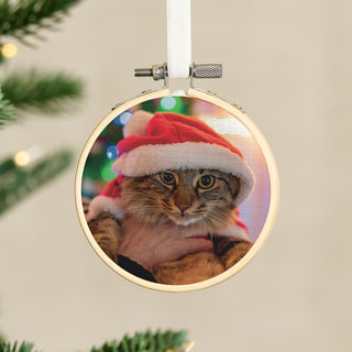 Mini Cat Photo Hoop Christmas Tree Decoration