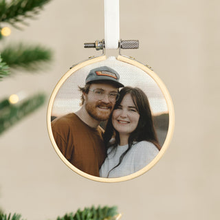 Mini Couples Photo Hoop Christmas Tree Decoration