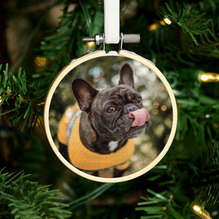Mini Dog Photo Hoop Christmas Tree Decoration