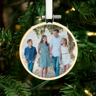 Mini Family Photo Hoop Christmas Tree Decoration