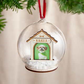 Personalised Kennel with Photo Christmas Bauble