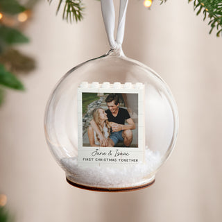 Personalised Couples LEGO® Photo Memory Bauble