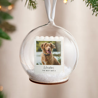 Personalised Dog LEGO® Photo Memory Bauble