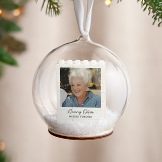 Personalised Memorial LEGO® Photo Memory Bauble