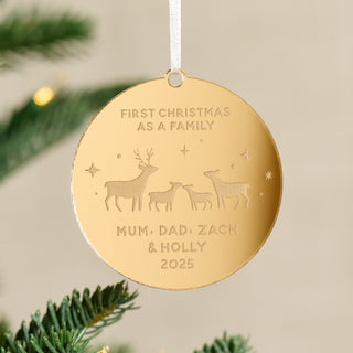 First Christmas as a Family Hanging Decoration
