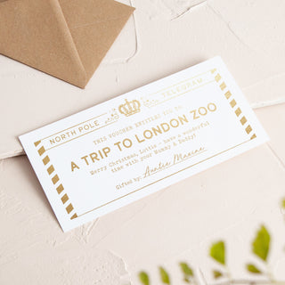 North Pole Telegram Foiled Gift Voucher