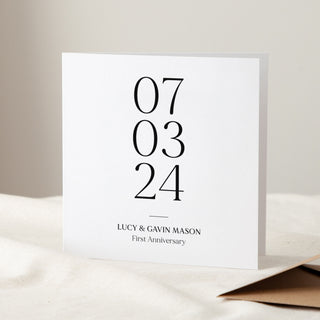 Special Date Paper Anniversary Card