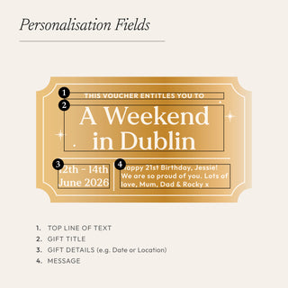 Personalised Gift Voucher Keepsake