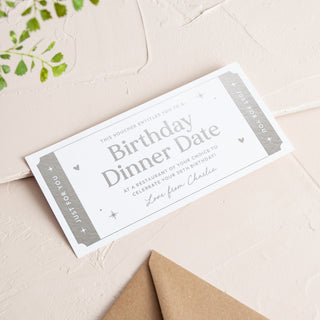 Just For You Foiled Gift Voucher